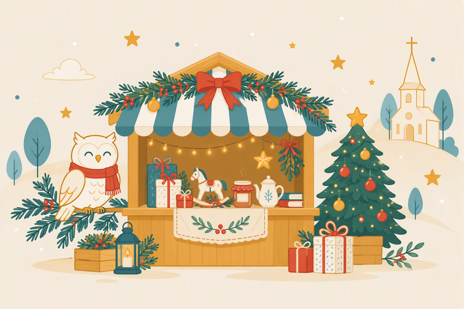 Le Marché de Noël de l'École la Chouette revient !